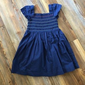 Flutter sleeve 100% cotton dress with pockets